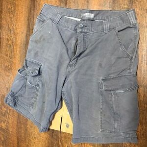 Men's Carhartt Rugged Flex Relaxed Fit Gray Cargo Shorts
